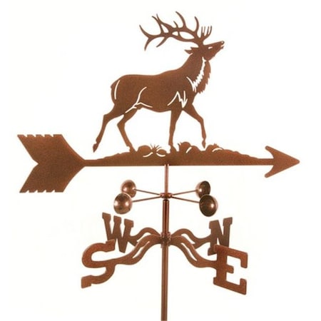 Ez Vane EZ Vane EZ1310-PT Elk Weathervane with Post Mount EZ1310-PT